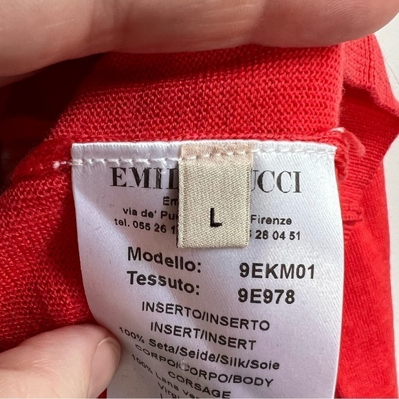 Emilio Pucci Wool and Silk Lightweight Sweater size Large - Picture 6 of 8